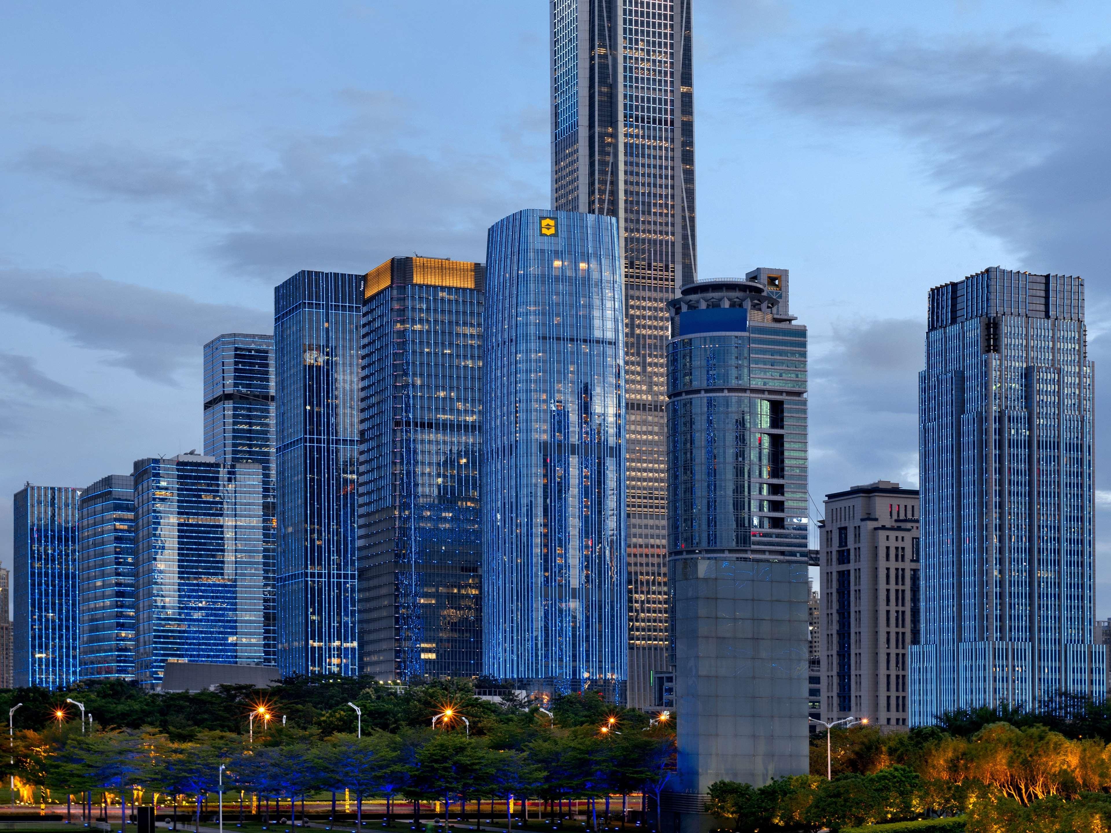 Futian Shangri-La, Shenzhen,Near To Shenzhen Convention&Exhibition Centre, Futian Railway Station Zewnętrze zdjęcie